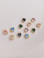thumb N-DIY-0014 Gemstone Crystal Chain Heart Pendant Minimalist Handmade Beaded Necklace 2