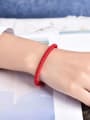 thumb Red string Ethnic Adjustable Bracelet with two colors 1