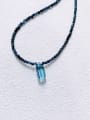 thumb N-ST-0008 Natural  Gemstone Crystal Chain Water Drop Bohemia Handmade Beaded Necklace 0
