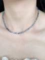 thumb N-STPE-0005 Natural  Gemstone Crystal Beads Chain Handmade Beaded Necklace 1
