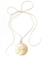 thumb Shell Cotton Rope Round Necklace 0