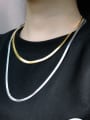 thumb Stainless steel Snake Bone Chain Minimalist Necklace 2