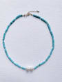 thumb N-STPE-0010 Natural Gemstone Crystal Beads Chain Handmade Beaded Necklace 0