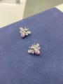 thumb 925 Sterling Silver Cubic Zirconia Cluster Earring 0