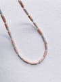 thumb N-STPE-0004 Natural  Gemstone Crystal Beads Chain Handmade Beaded Necklace 4