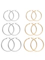 thumb Stainless steel Classic Hoop Earring 3