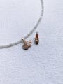thumb N-DIY-0019 Gemstone Crystal Chain Crown Pendant Hip Hop  handmade  Beaded Necklace 0