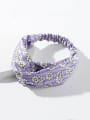 thumb Vintage Fabric Simple printed hair with wide edges Hair Barrette/Multi-Color Optional 0