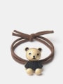 thumb Alloy Cute Black Sweater Bear  Hair Rope 0