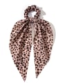 thumb Vintage  Fabric Leopard Polka Dot Snowflake Triangle Scarf Hair Barrette/Multi-Color Optional 3