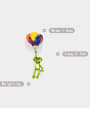 thumb Alloy Enamel Irregular Cute  balloon Brooch 2