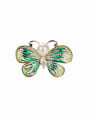 thumb Brass Cubic Zirconia Butterfly Trend Brooch 0