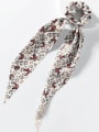 thumb Vintage Fabric Leopard print Bow Ribbon Scarf Hair Barrette/Multi-Color Optional 1