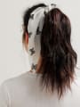 thumb Trend  Yarn Pleated White Chiffon Flowy Streamers Hair Barrette/Multi-Color Optional 1