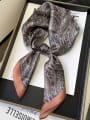 thumb 100% silk new floral temperament retro 68*68cm square scarf 1