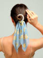 thumb Trend chiffon Pearl Print Streamer Hair Barrette/Multi-Color Optional 1