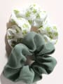 thumb Trend Fabric Gentle embroidery green forest type large intestine ring Hair Barrette/Multi-Color Optional 0