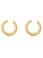 thumb Copper Alloy Gold Geometric Minimalist Hoop Trend Korean Fashion Earring 3