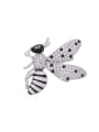 thumb Brass Cubic Zirconia Bee Trend Brooch 0