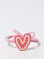 thumb Plastic Cute Heart Hair Rope 2