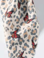 thumb Vintage Fabric Leopard print Bow Ribbon Scarf Hair Barrette/Multi-Color Optional 2