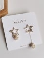thumb Copper Alloy Freshwater Pearl Gold Star Trend Trend Korean Fashion Earring 2