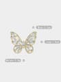 thumb Alloy Cubic Zirconia Butterfly Trend Brooch 2