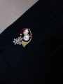 thumb Brass Imitation Pearl Enamel Trend Snowman Brooch Luxury Christmas Gift  Brooch 1
