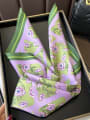 thumb Women Spring 100% silk Floral 70*70cm Square Scarf 2
