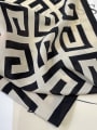 thumb 100% Silk Classic Letter Geometry 145*35cm Square Scarf 2