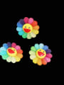 thumb Alloy Resin  Trend  Smiley Flower Brooch 3