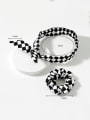 thumb Trend Fabric A set of 2 sets of all-match checkerboard wire headbands Hair Barrette/Multi-Color Optional 2
