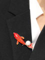 thumb Alloy Enamel  Trend  carp playing with beads Brooch 1