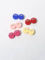 thumb Plastic Cute Round Simulation food play big eye biscuits Hair Barrette/Multi-color optional 1