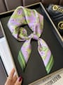 thumb Women Spring 100% silk Floral 70*70cm Square Scarf 1