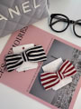 thumb Vintage knitting Houndstooth Stripe Bow Hair Barrette/Multi-Color Optional 4