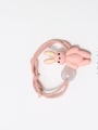 thumb Plastic Cute Rabbit Pink Hair Rope 1