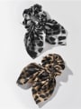 thumb Vintage Fabric Leopard Print Scarf Swallowtail Scarf Hair Barrette/Multi-Color Optional 1