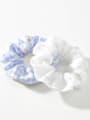 thumb Trend  Fabric Small clear lattice is small broken flower pastoral style Hair Barrette/Multi-Color Optional 1