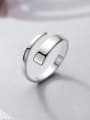 thumb 925 Sterling Silver Silver Round Trend Stackable Ring 1