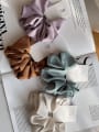 thumb Minimalist cotton and linen solid color Hair Barrette/Multi-Color Optional 3