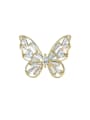 thumb Alloy Cubic Zirconia Butterfly Trend Brooch 0