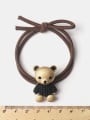 thumb Alloy Cute Black Sweater Bear  Hair Rope 2