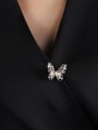 thumb Alloy Cubic Zirconia Butterfly Trend Brooch 1