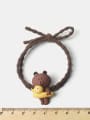 thumb Alloy Cute Little Bear And His Duck Swimming Circle  Hair Rope 1