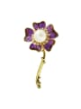 thumb Alloy Enamel Flower Vintage Brooch 0