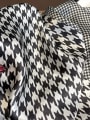 thumb 100% silk fashion stitching color matching size houndstooth 70*70cm classic small square 1