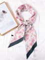 thumb Women Spring Polyester Floral 150*14cm Rectangle Scarf 1