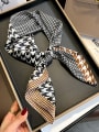 thumb 100% silk fashion stitching color matching size houndstooth 70*70cm classic small square 0