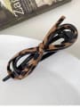 thumb Leather Brass twist  Hair Pin 0